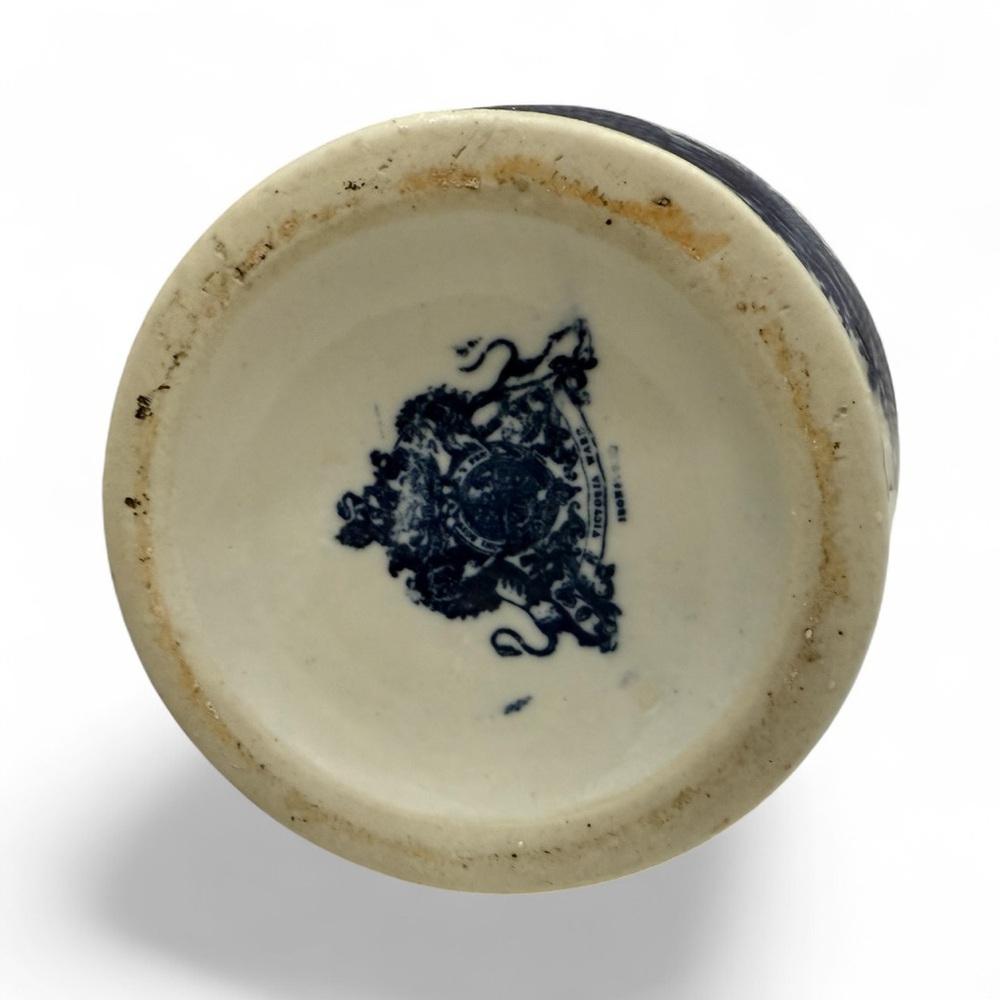 Victoria Ware Blue and White Chinoiserie Vase|Vintage Chinoiserie Vase - Picture 3 of 8